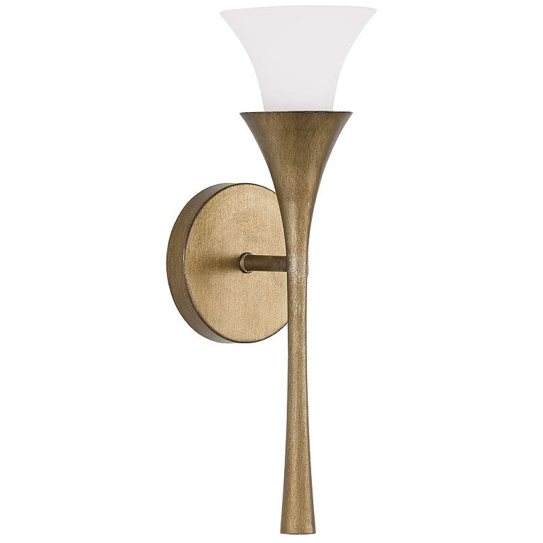 Image 1 Capital Lighting Nola 1 Light Sconce 5" Mystic Luster