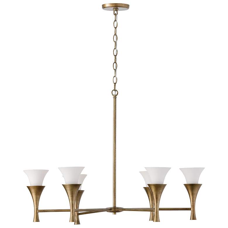 Image 1 Capital Lighting Nola 6 Light Chandelier 33.75" Mystic Luster