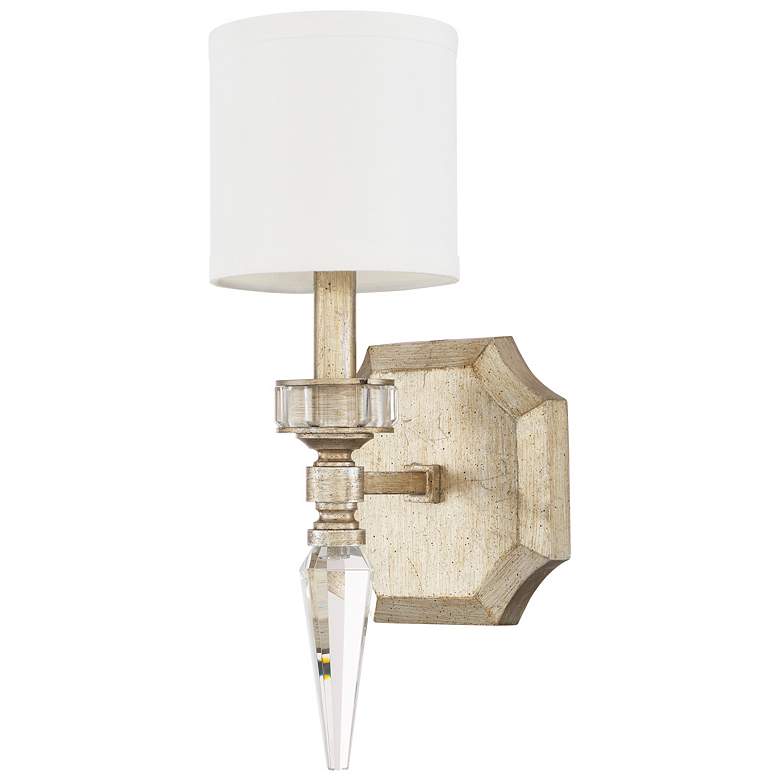 Image 1 Capital Lighting Olivia 1 Light Sconce Winter Gold