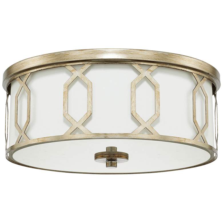Image 2 Capital Lighting Opal 3 Light Flush Mount Winter Gold