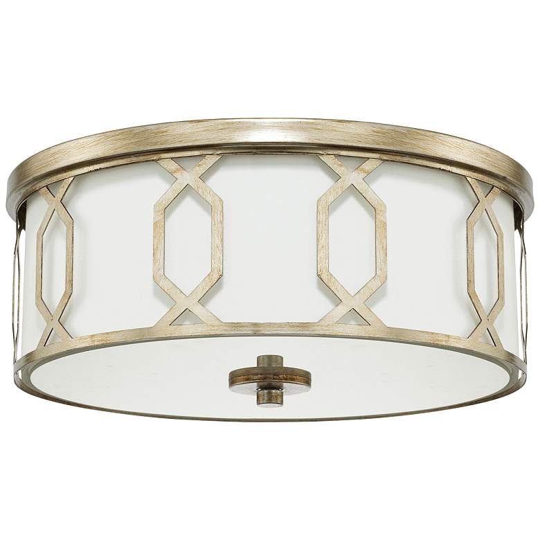 Image 1 Capital Lighting Opal 3 Light Flush Mount Winter Gold