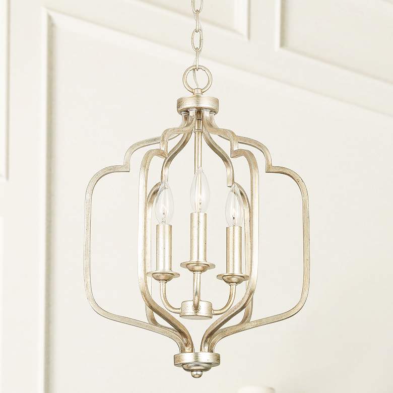 Image 1 Capital Lighting- Ophelia 3-Light Foyer- 14.25" Winter Gold