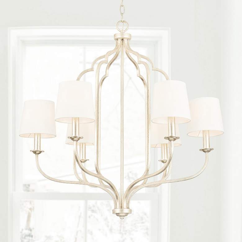 Image 1 Capital Lighting Ophelia 30 3/4" Winter Gold Candelabra Chandelier