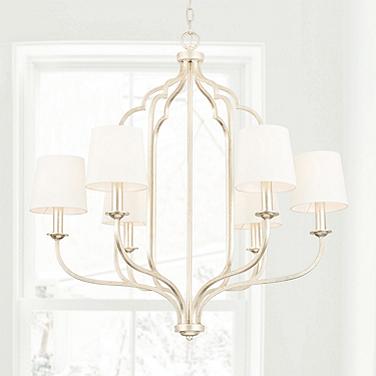 Capital Lighting Ophelia 30 3/4" Winter Gold Candelabra Chandelier
