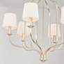 Thumbnail4 of Capital Lighting Ophelia 6 Light Chandelier Winter Gold more views