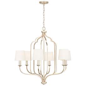 Image5 of Capital Lighting Ophelia 6 Light Chandelier Winter Gold more views