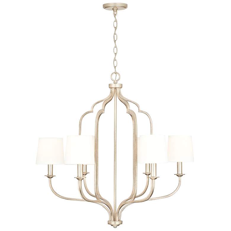 Image 6 Capital Lighting Ophelia 6 Light Chandelier Winter Gold more views