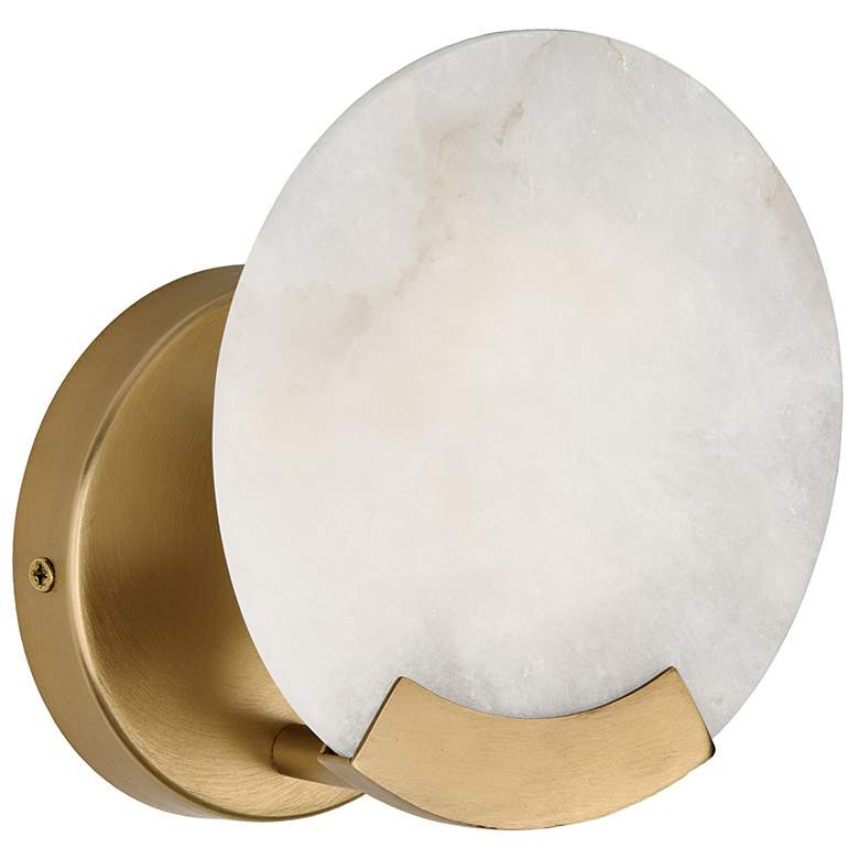 Image 1 Capital Lighting Oriya 1 Light Sconce 7" Aged Brass