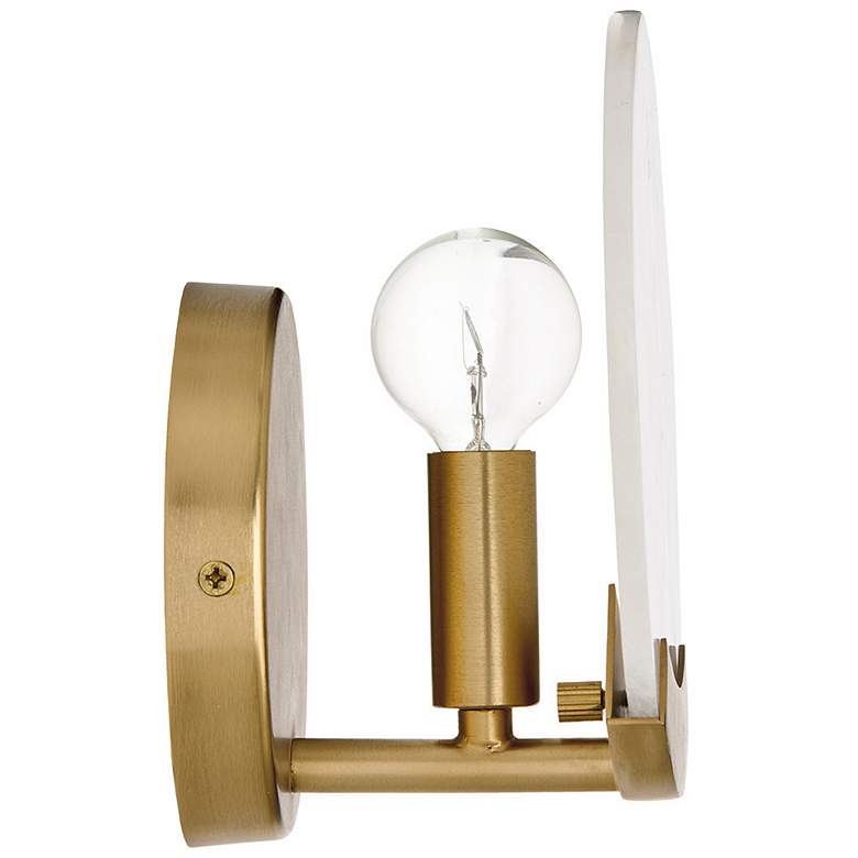 Image 5 Capital Lighting Oriya 1 Light Sconce 7" Aged Brass more views