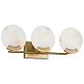 2_Capital Lighting Oriya 23 3/4" Wide Brass 3-Glass Vanity Bath Light