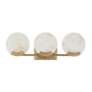 5_Capital Lighting Oriya 23 3/4" Wide Brass 3-Glass Vanity Bath Light more views
