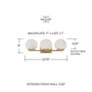 7_Capital Lighting Oriya 23 3/4" Wide Brass 3-Glass Vanity Bath Light more views