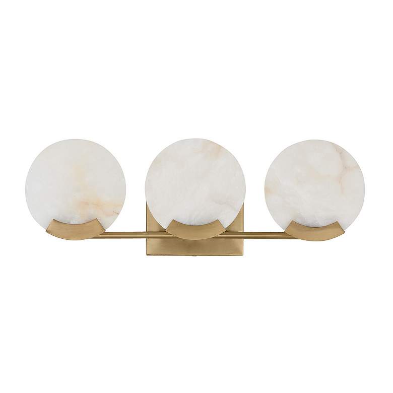 Image 5 Capital Lighting Oriya 3 Light Vanity 23.75" Aged Brass more views