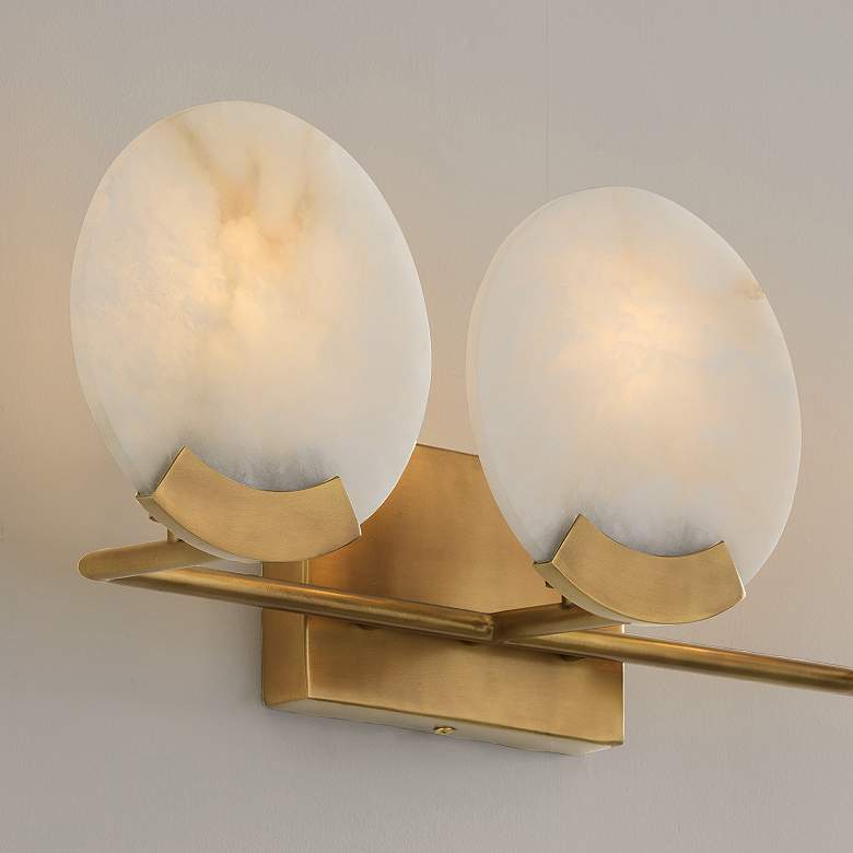 Image 6 Capital Lighting Oriya 3 Light Vanity 23.75" Aged Brass more views