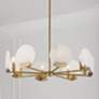 3_Capital Lighting Oriya 8 Light Chandelier 27.75" Aged Brass more views