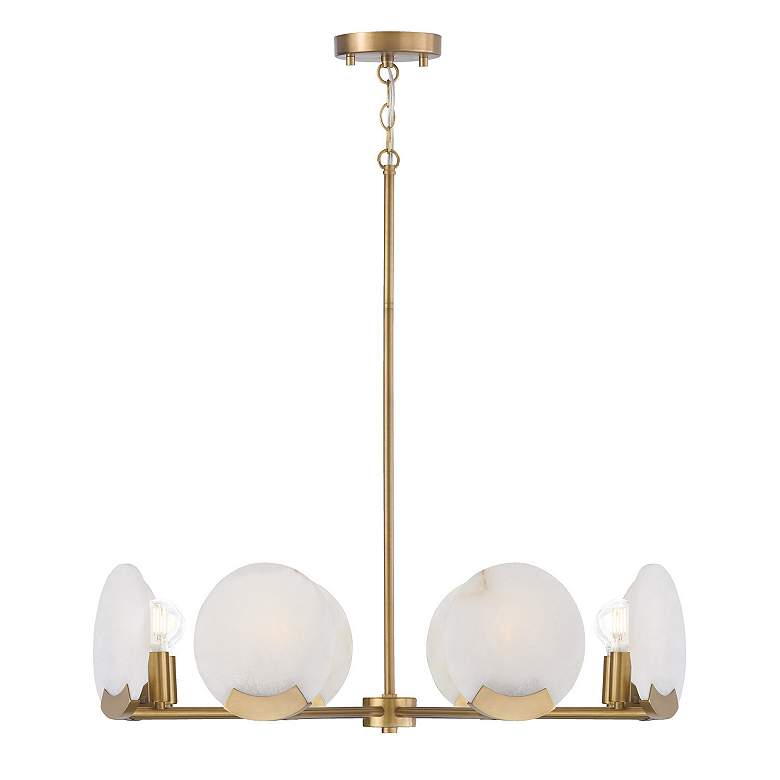 Image 6 Capital Lighting Oriya 8 Light Chandelier 27.75" Aged Brass more views