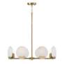 6_Capital Lighting Oriya 8 Light Chandelier 27.75" Aged Brass more views