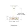7_Capital Lighting Oriya 8 Light Chandelier 27.75" Aged Brass more views
