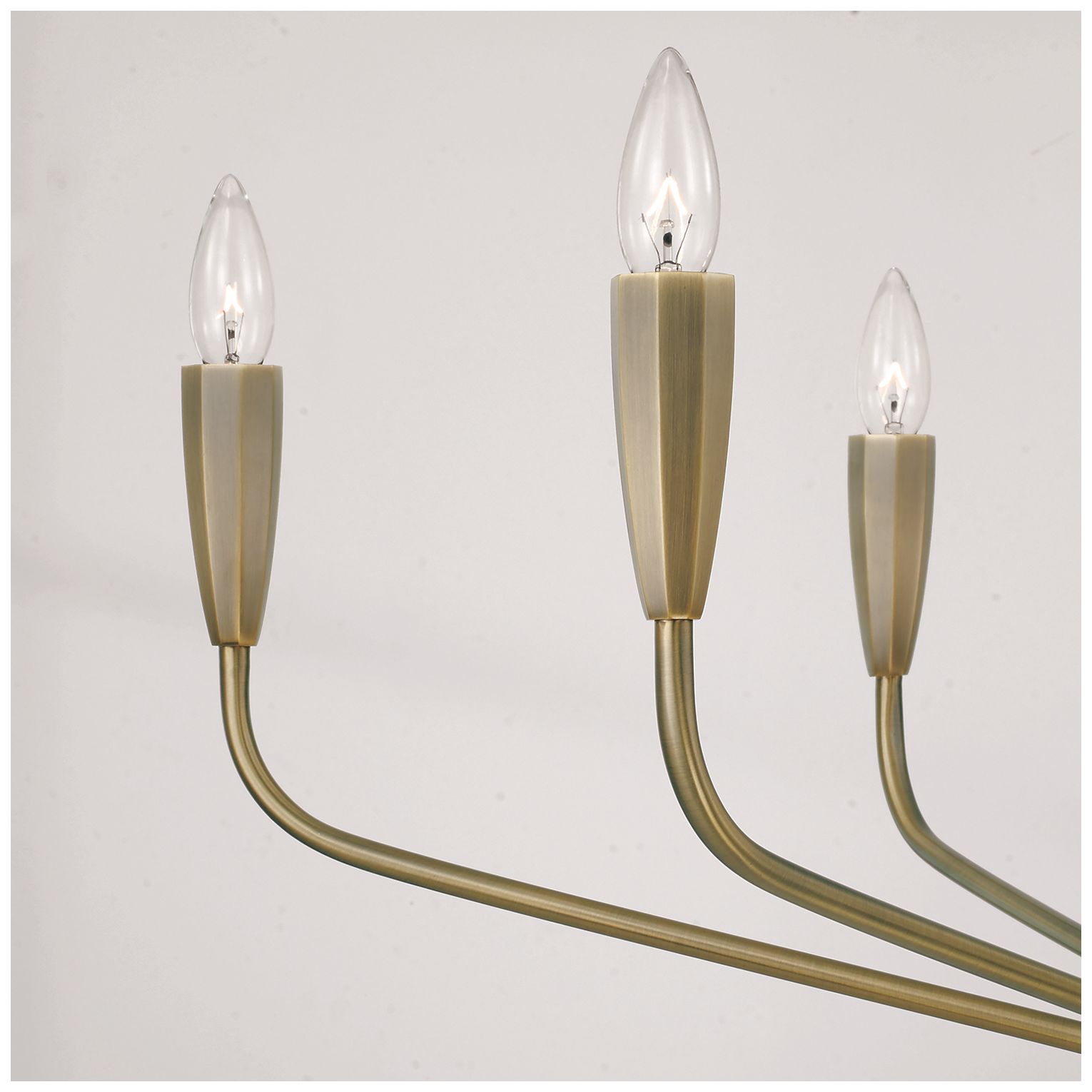 Thumbnail3 of Capital Lighting Palmer 6 Light Chandelier 34.5" Antiqued Brass more views