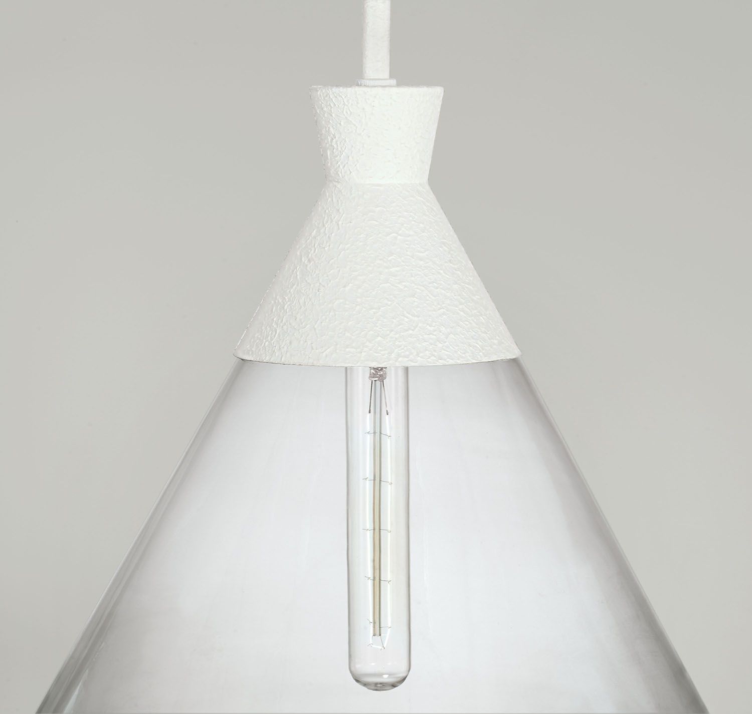 Image 3 Capital Lighting Paloma 1 Light Pendant 15" Textured White more views