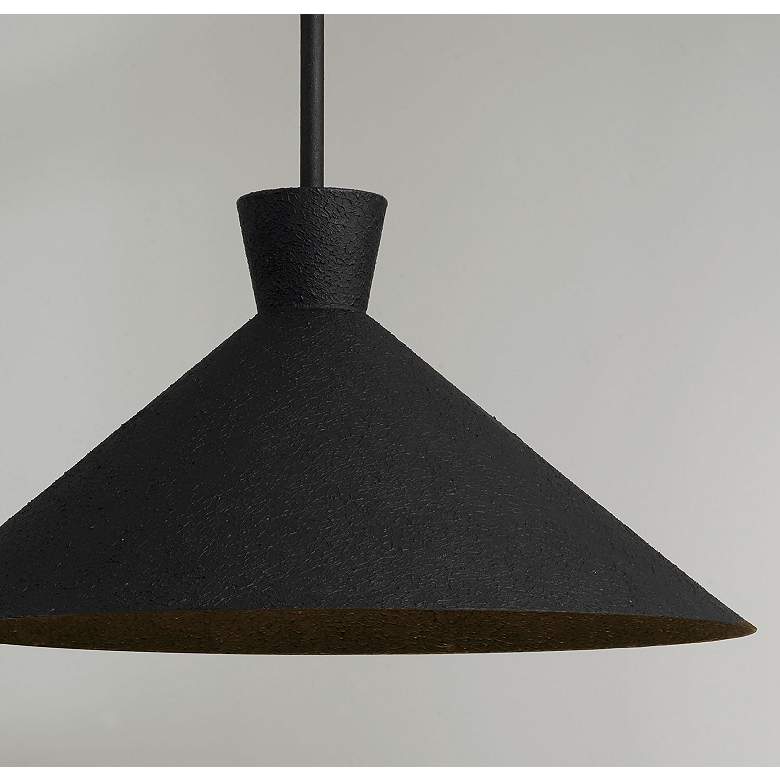 Image 3 Capital Lighting Paloma 1 Light Pendant Textured Black more views
