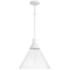 Capital Lighting Paloma 1 Light Pendant Textured White