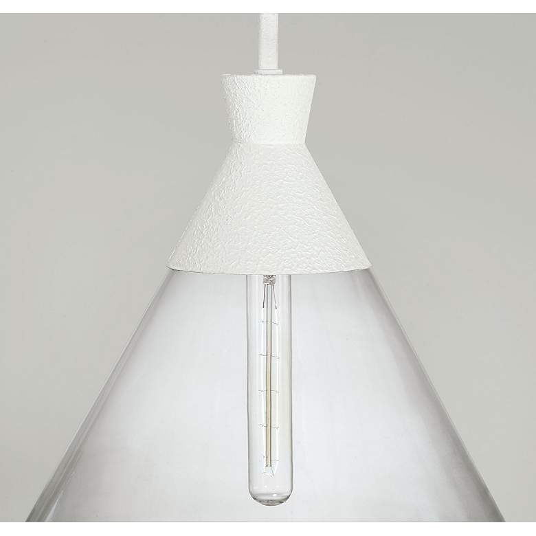 Image 3 Capital Lighting Paloma 1 Light Pendant Textured White more views