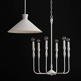 Image5 of Capital Lighting Paloma 1 Light Pendant Textured White more views