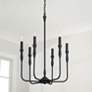 Thumbnail1 of Capital Lighting Paloma 6 Light Chandelier Textured Black
