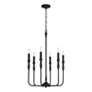 Thumbnail4 of Capital Lighting Paloma 6 Light Chandelier Textured Black more views