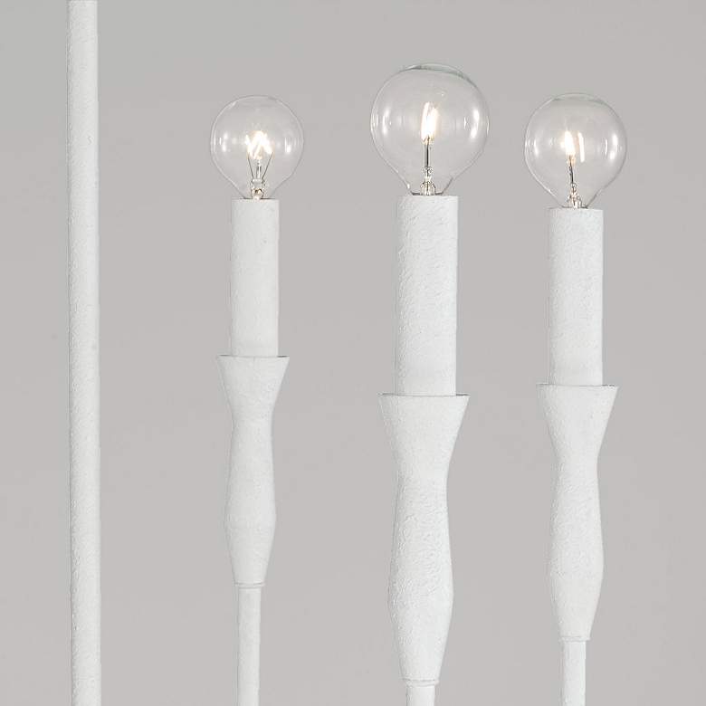 Image 3 Capital Lighting Paloma 6 Light Chandelier Textured White more views
