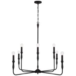 Capital Lighting Paloma 8 Light Chandelier Textured Black