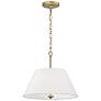 Capital Lighting Parson 3 Light Semi-Flush 15" Matte Brass