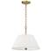 Capital Lighting Parson 3 Light Semi-Flush 15" Matte Brass