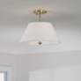 Capital Lighting Parson 3 Light Semi-Flush 15" Matte Brass