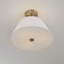 Capital Lighting Parson 3 Light Semi-Flush 15" Matte Brass