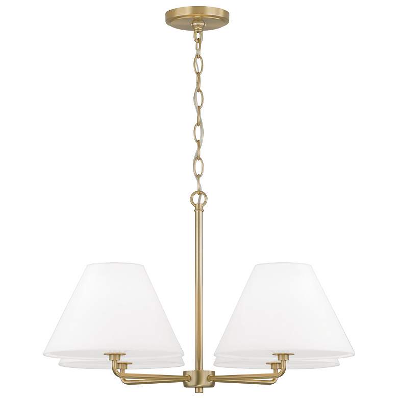 Image 1 Capital Lighting Parson 4 Light Chandelier 27" Matte Brass