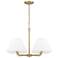 Capital Lighting Parson 4 Light Chandelier 27" Matte Brass