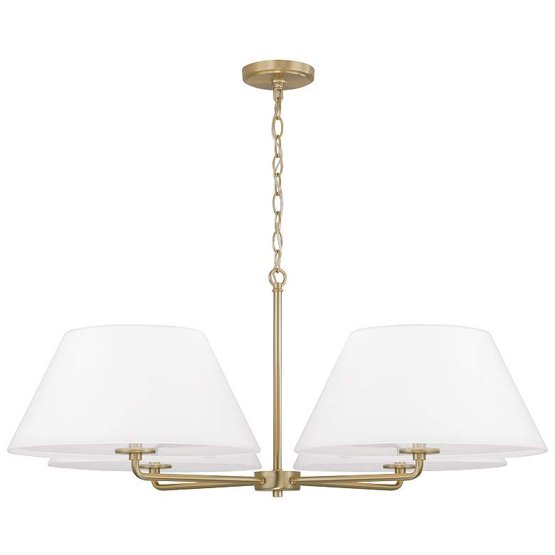 Image 2 Capital Lighting Parson 4 Light Chandelier 39.25" Matte Brass