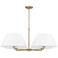 Capital Lighting Parson 4 Light Chandelier 39.25" Matte Brass