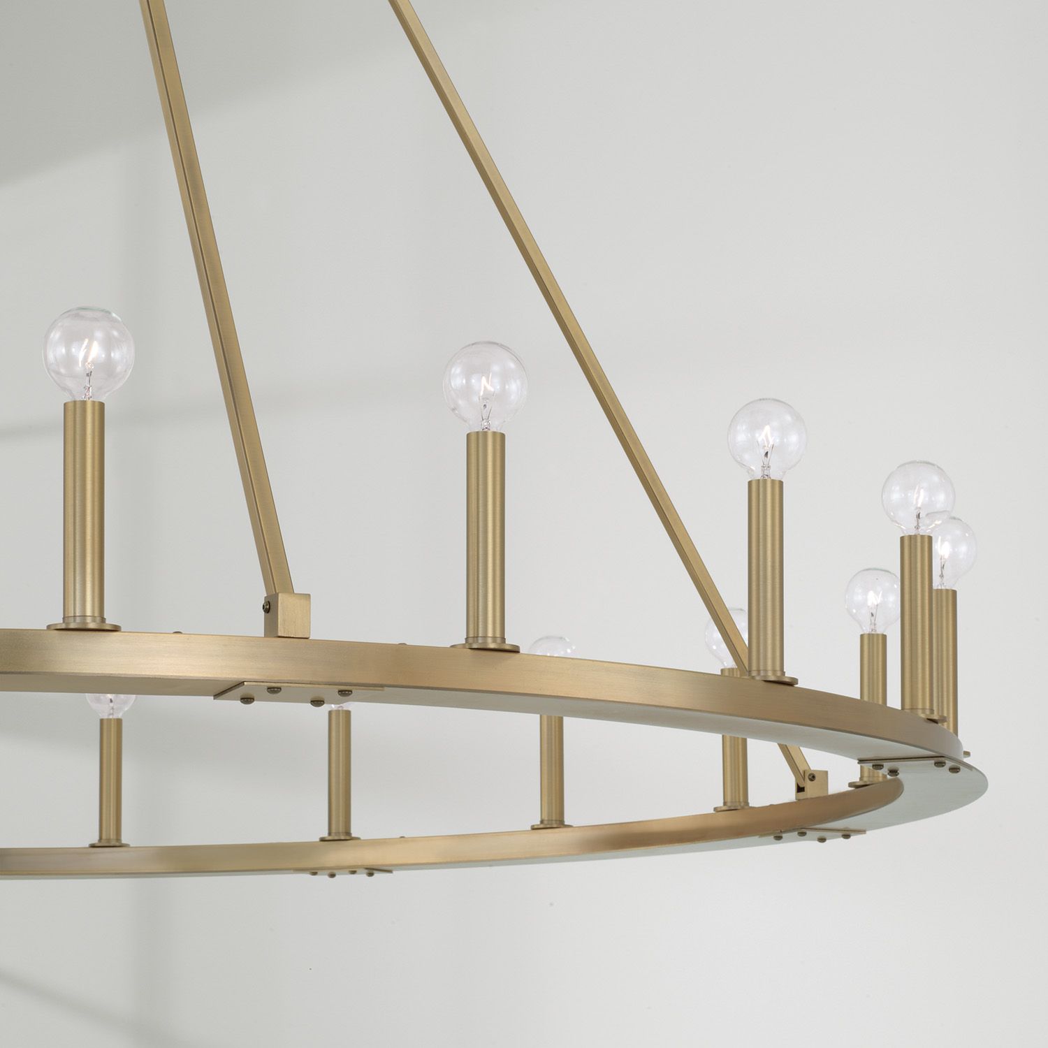 Image 3 Capital Lighting Pearson 20 Light Chandelier 60" Aged Brass more views