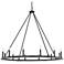 Capital Lighting Pearson 48 1/2" Black Iron 12 Light Ring Chandelier