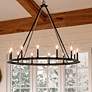 1_Capital Lighting Pearson 48 1/2" Black Iron 12 Light Ring Chandelier