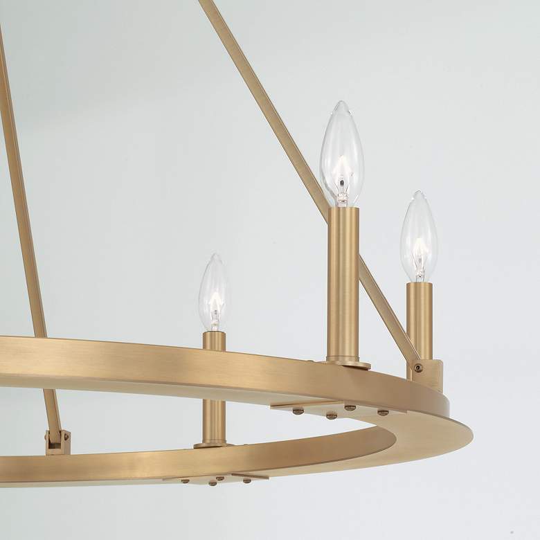 Image 3 Capital Lighting Pearson 8 Light Chandelier 36" Aged Brass more views