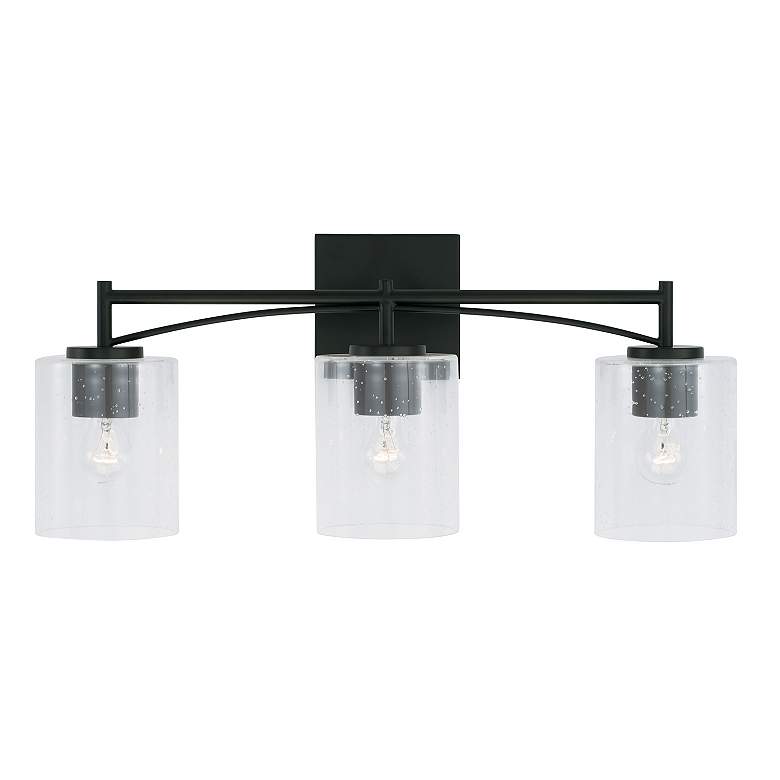 Image 4 Capital Lighting Peyton 3 Light Vanity Matte Black more views