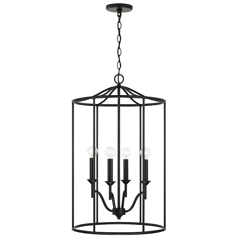 Image 1 Capital Lighting Peyton 4 Light Foyer Matte Black