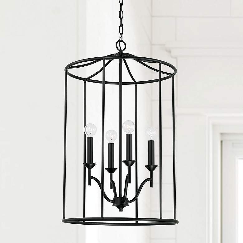 Image 2 Capital Lighting Peyton 4 Light Foyer Matte Black more views