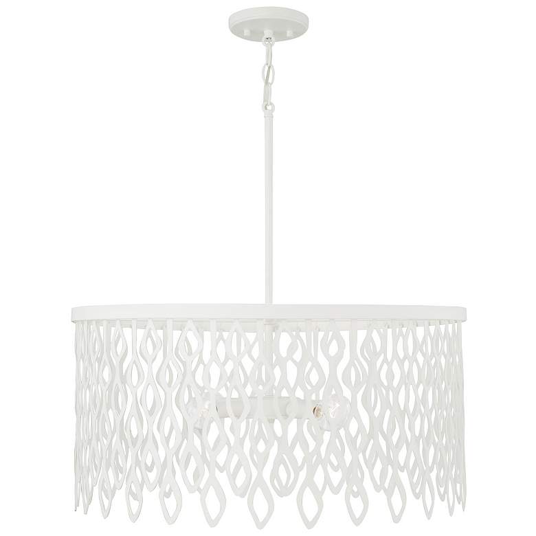 Image 1 Capital Lighting Pheobe 4 Light Pendant 24" Matte White