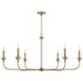 2_Capital Lighting Presley 49" Wide 6-Light Brass Candelabra Chandelier