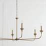 3_Capital Lighting Presley 49" Wide 6-Light Brass Candelabra Chandelier more views